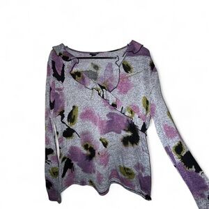 East 5th Purple flowy Patterned Top